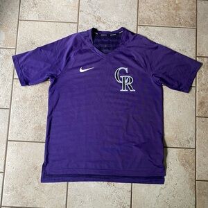 Nike Men's L Colorado Rockies, Athletic Training T-Shirt, Great Condition